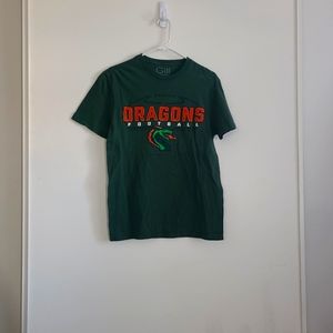 Vintage Seattle Sea Dragons XFL Football T Shirt Sz. M Dragon Green